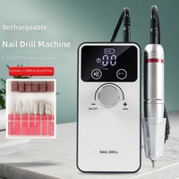 Modèle V5, outil électrique compact rechargeable par USB à vitesse variable pour enlever et façonner les ongles, lime à ongles portable