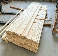 Bois d'épinette séché au four KD 2x4 2x6, bois massif léger et haute résistance pour la construction et l'ossature de maisons