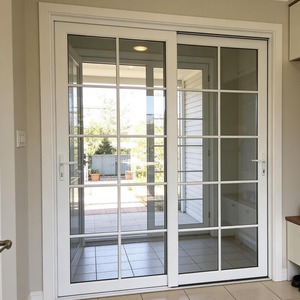 בתים חסכוניים באנרגיה, חלון מרפסת מזכוכית חלבית, חלונות צרפתיים מאלומיניום עמידים בפני רוח - Product Image 4