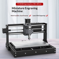 Mini routeur CNC de gravure de bureau automatique pour la découpe du bois et du plastique, machine de marquage DIY haute précision