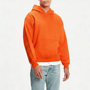 Sweat à capuche en coton tricoté Pull oversize lourd Streetwear Sweat-shirt personnalisé Unisexe pour hommes femmes Commandes en gros d'usine - Product Image 2