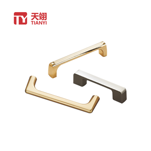 厨房卧室餐厅客厅抽屉梳妆台用精密家具五金锌合金橱柜门把手 - Product Image 1