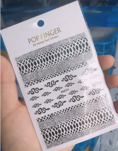 3D Snake Design adesivi per unghie le donne amano Nail Art <span class=keywords><strong>Tattoo</strong></span> Slider Gel Polish Decal decorazioni per tatuaggi temporanei - Product Image 4