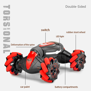 4WD 4 Bánh Xe Hai Mặt Xoay 360 Độ Trượt Bánh <span class=keywords><strong>X</strong></span>ích Trôi Twister R4s RC Cử Chỉ Vô Tuyến Điều Khiển Từ Xa Xe Đóng Thế - Product Image 2