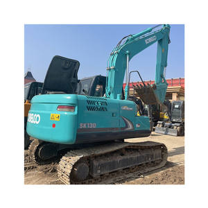 Excavatrice sur chenilles hydraulique d'occasion d'origine japonaise Kobelco SK130 SK 130 de 13 tonnes, modèle Sk130-8 130-8, prête à travailler - Product Image 1