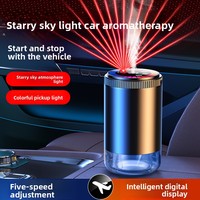 Diffuseur d'arômes intelligent pour voiture avec angle de lumière réglable, démarrage et arrêt par vibration, parfum de Cologne, son d'ambiance, longue durée