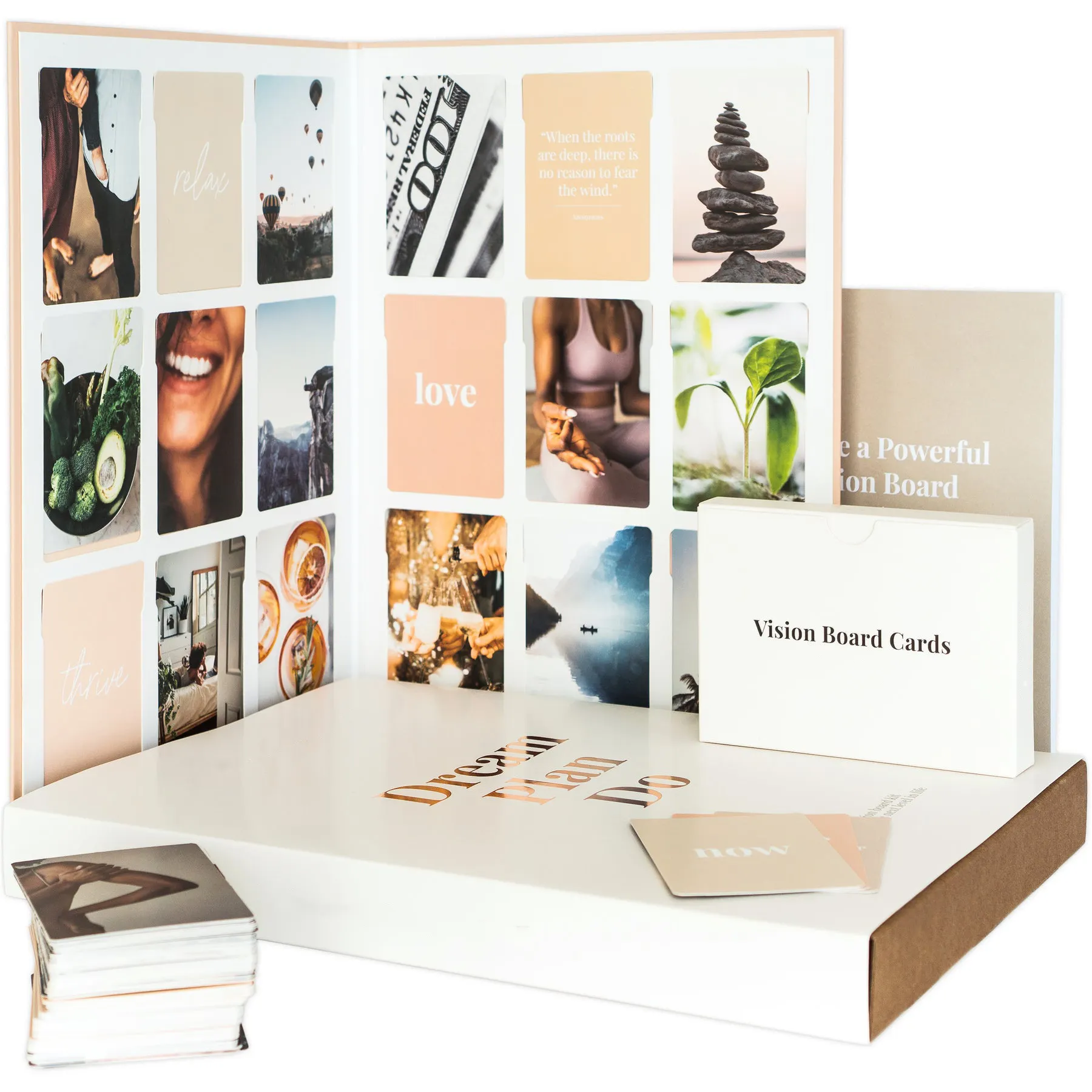 Benutzer definierte Druck ziele Mood Board liefert New Edition Mood Board Karten Magazine Vision Board Kit mit Planer