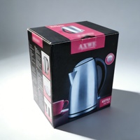Boîte d'emballage de bouilloire à eau personnalisée, boîte de papier ondulé d'impression de couleur d'appareil électrique