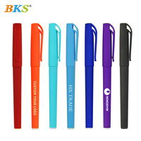 Stylos à bille en plastique personnalisés avec logo, encre noire lisse, largeur d'écriture 0,5 mm, impression UV, emballage personnalisé pour étudiants, fournitures de bureau