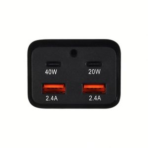 Adaptador de Corriente GaN de 80 Vatios y 4 Puertos, Cargador Rápido de Pared con PD QC 3.0 Tipo C para Viajes, Compatible con iPhone 14 13 12 PRO MAX y Macbook Pro - Product Image 3