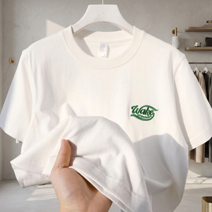 Camiseta de Hombre 3D Oversize de Hip Hop, Ajuste Holgado, 100% Algodón, Tejido Dobby Grueso, Estampada, Ecológica, Transpirable y de Secado Rápido - Product Image 3