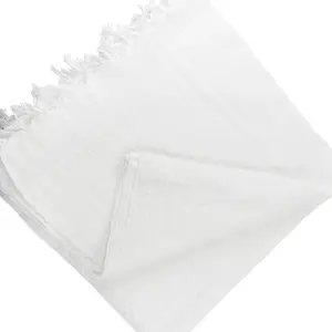 Usine en gros Slalat musulman Omra polyester coton ihram hajj serviette pour enfants et adultes