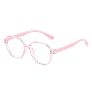 Jamie 2070 Children's Anti Blue Light Glasses Transparent Jelly Color Square Frame Plano Lenses TR90 Ultralight - Product Image 1