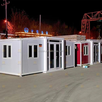 Ventes directes usine : Mini-bungalow modulaire duplex à deux étages de 40 pieds, étanche, avec salle de bain, cuisine et toilettes, en conteneurs d'acier