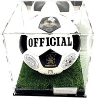 Socle surélevé en acrylique transparent, boîte de présentation de ballon de football détachable