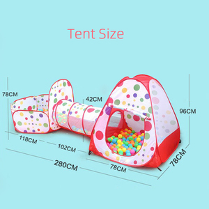 Pop Up Pit Palla Bambino Tenda 3 in 1 Tunnel Piscina Non Richiede Montaggio per Bambini Indoor Outdoor Tenda del Gioco casa - Product Image 4