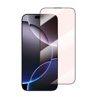 Protection d'écran en verre trempé pour iPhone 18 Pro 17 Air 16 Plus 15 Pro Max 14, Film de protection anti-lumière bleue et anti-lumière rouge pour les yeux