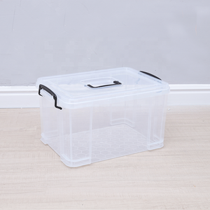 Пластиковый контейнер для хранения игрушек из полипропилена, большой вместимости, органайзер для детских игрушек, прозрачный ящик для хранения с крышкой - Product Image 2
