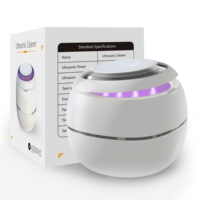 Nettoyeur Électrique Ultrasonique UV pour Bijoux, Montres, Prothèses Dentaires, Gouttières d'Alignement, Gouttières de Contention, Protège-dents et Prothèses Dentaires Amovibles - Utilisation Extérieure