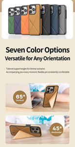 Phong cách kinh doanh PU Leather Wallet Cover quay lại trường hợp điện thoại cho <span class=keywords><strong>Iphone</strong></span> 17 Pro max17 16 14 Pro 14 15 Pro Max - Product Image 4