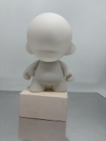 Figurine d'ours en vinyle populaire 2026 de 20 cm/28 cm, ours fluide à graffiter, jouet en vinyle noir fait main pour peinture DIY