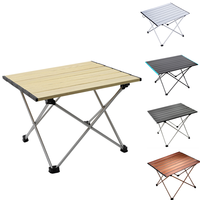 Table de camping Table de camping pliante et portable en aluminium Plage pique-nique en plein air BBQ