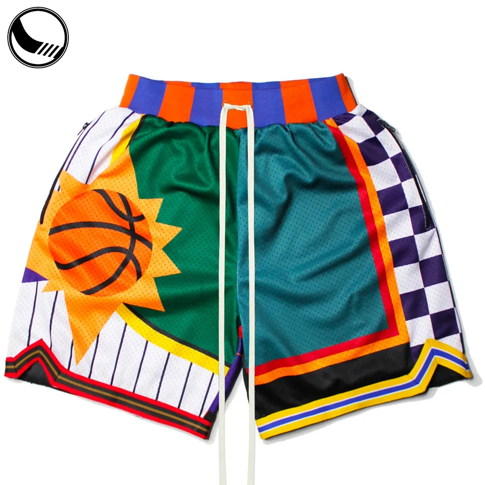 ali baba garment shorts 2022 bandana easy corded nylon man material vintage satin sublimation hbcu satan basketball shorts