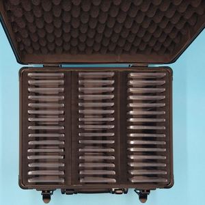 FX Wholesale Waterproof Acrylic 3 Compartments Absorbing Form Graded Card Storage Box Sports Card <b>Case</b> Customized - Product Image 5