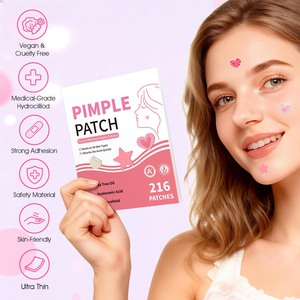 Nouveau patch anti-acné hydrocolloïde personnalisé en forme de fleur, irisé, avec paillettes diamantées - Product Image 4
