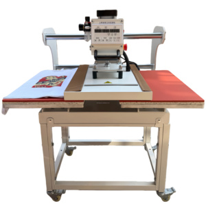 Hoge kwaliteit 40x60 elektrische warmtepersmachine voor T-shirts kleding bedrukking semi-automatische vlakbedprinter handmatige uitvoering - Product Image 2