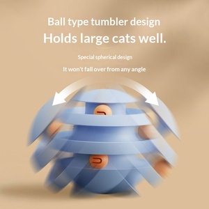 Giocattolo per Gatti a 3 Livelli con Palline Colorate, Torre Interattiva per Esercizio e Divertimento - Product Image 4