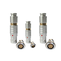 FHG.1B.305 Connecteur circulaire coudé à angle droit compatible Lemo 1B 5 broches **compact** pour caméra cinéma et équipement audio