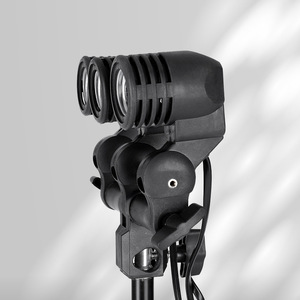 Triple E27 Lamp Head Universal Nylon Mount For Photography Fill Light Live Streaming Lighting With Switch Control - Product Image 4