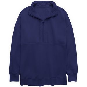 Sudadera Oversize de Forro Polar con Media Cremallera para Mujer FOXA, Manga Larga, Estilo Casual Y2K, Cálida, Suave y Transpirable - Product Image 6