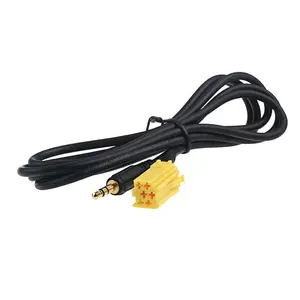 Mini connecteur ISO vers câble Audio AUX 3.5mm pour Fiat 500/ Grande Punto/Alfa Romeo / Smart ForTwo