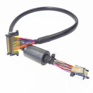 Câble LVDS OEM JAE FI-RE41/51, fil coaxial blindé bleu avec gaine tressée pour équipement d'affichage de contrôle industriel - Product Image 6
