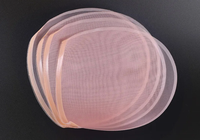Une seule pièce/lot de bonnet de perruque en dentelle suisse mono-filament beige réglable avec un filet à cheveux élastique snood