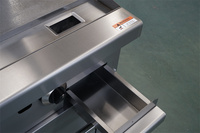 Cuisinière à gaz 8 brûleurs avec grill et four, équipement de cuisson pour hôtels et restaurants - Offre Spéciale