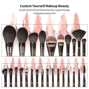 26 Uds cosméticos para el cabello natural viaje a granel etiqueta privada personalizada Premium viaje lujo alta calidad juego de brochas de maquillaje profesional - Product Image 5