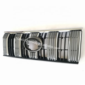 Accesorios de coche, Rejilla cromada, rejillas de radiador delanteras, rejilla de parachoques, red para <span class=keywords><strong>Toyota</strong></span> <span class=keywords><strong>Land</strong></span> <span class=keywords><strong>Cruiser</strong></span> Prado FJ150 2018 - Product Image 4