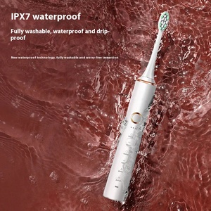 Brosse à dents électrique à poils souples, brosse à dents électrique pour adultes, brosse à dents sonique à tige métallique, charge USB - Product Image 6