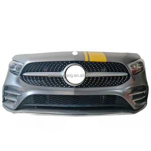 El conjunto de parachoques delantero <span class=keywords><strong>rojo</strong></span> <span class=keywords><strong>Mercedes</strong></span> Clase A W177 2011-2018 es adecuado para los faros delanteros A200 Grille A260 y la luz antiniebla <span class=keywords><strong>A180</strong></span> - Product Image 3