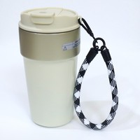Nouveau cordon de téléphone en polyester fait main Huayang, motif coloré, sangle de tasse polyvalente, breloque porte-clés, pendentif de sac à dos DIY