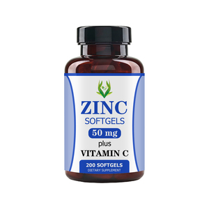 Cápsulas Blandas de Zinc OEM ODM con Vitamina C y 50 mg de Zinc, Apoya la Función del Sistema Inmunológico, Suplemento Dietético para Adultos - Product Image 1