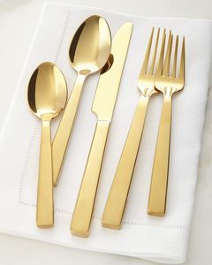 Ensemble de couverts en métal de qualité supérieure pour hôtels, restaurants et décoration de table à manger moderne et service à domicile - Product Image 4