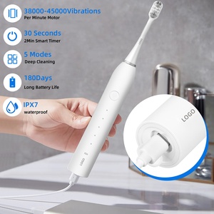 Mới Đến Chăm Sóc Răng Miệng Thiết Bị Mềm Thông Minh Sang Trọng Du Lịch Bàn Chải Răng <span class=keywords><strong>180</strong></span> Ngày Cuộc Sống Pin Sonic Xách Tay Bàn Chải Đánh Răng Điện - Product Image 5