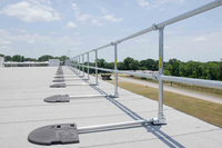 Rampe de protection commerciale en aluminium pour les infrastructures publiques et les exigences de sécurité des travaux de construction gouvernementale