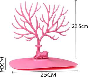 Deer Earrings Necklace Ring Pendant <b>Storage</b> Rack Display Rack <b>Tray</b> Tree <b>Storage</b> Jewelry Key Pendant <b>Storage</b> Rack - Product Image 2