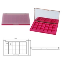 Conteneur vide pour maquillage, emballage vide, 12 couleurs, fard à paupières mat, baume à lèvres, rouge à lèvres, palette OEM, imperméable, kit de fard à paupières 18 en 1