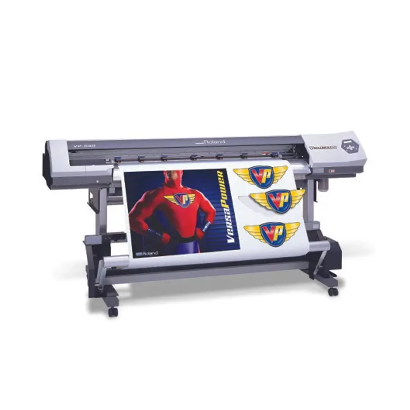 प्रयुक्त रोलैंड प्रिंट और कट मशीन vp540 इको सॉल्वेंट प्रिंटर बैनर स्टिकर पोस्टर विनाइल वाणिज्यिक प्रिंटर प्रिंट कर सकता है